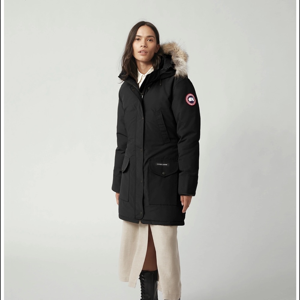 Women's Canada Goose Trillium Parka - Black - Medium